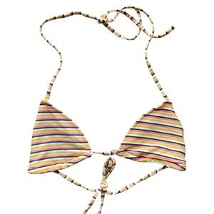 Aerie | Triangle Striped Bikini Top